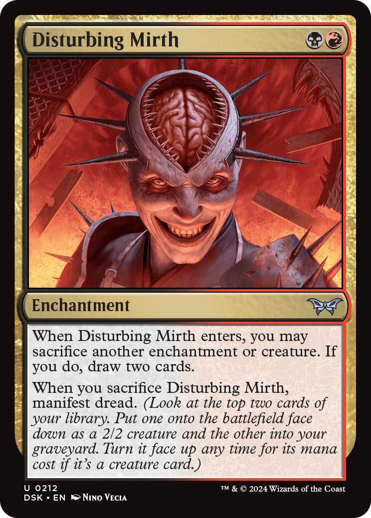 Image for Disturbing Mirth (212) [Duskmourn: House of Horror] - Magic: The Gathering