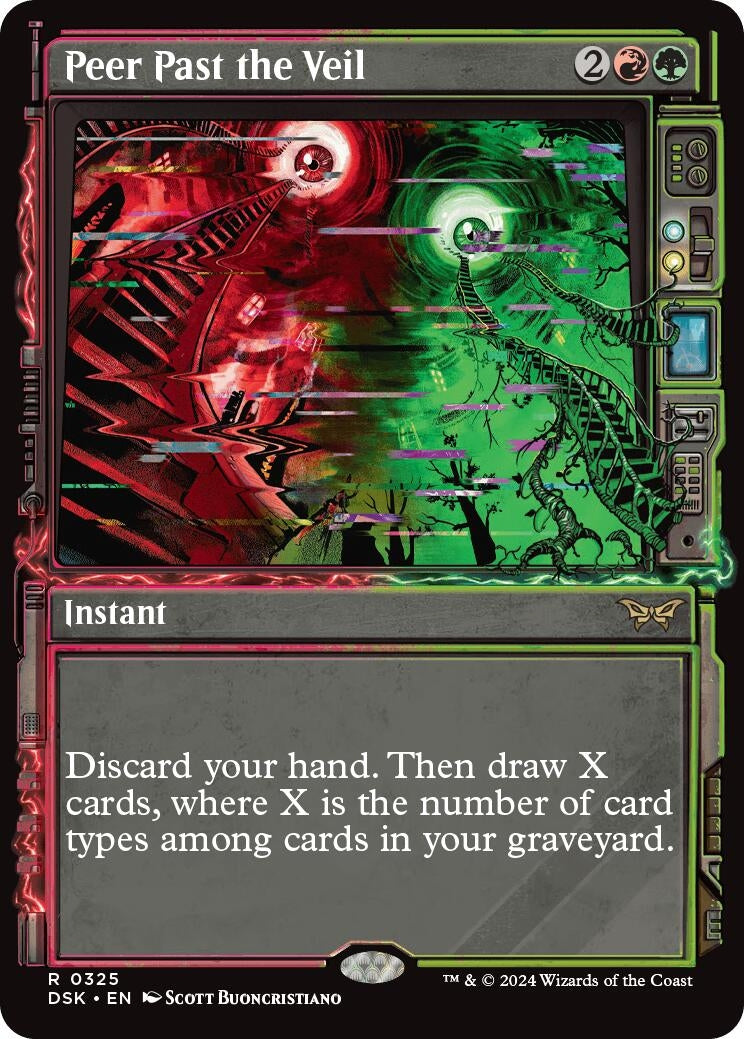 Image for Peer Past the Veil (Showcase) (325) [Duskmourn: House of Horror] - Magic: The Gathering
