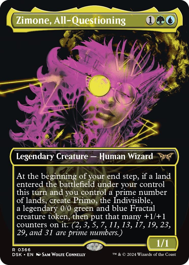 Image for Zimone, All-Questioning (Showcase) (366) [Duskmourn: House of Horror] - Magic: The Gathering