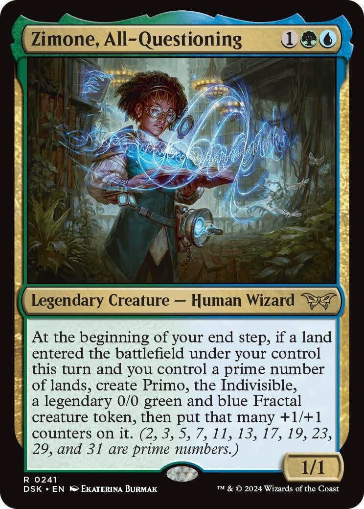 Image for Zimone, All-Questioning (241) [Duskmourn: House of Horror] - Magic: The Gathering