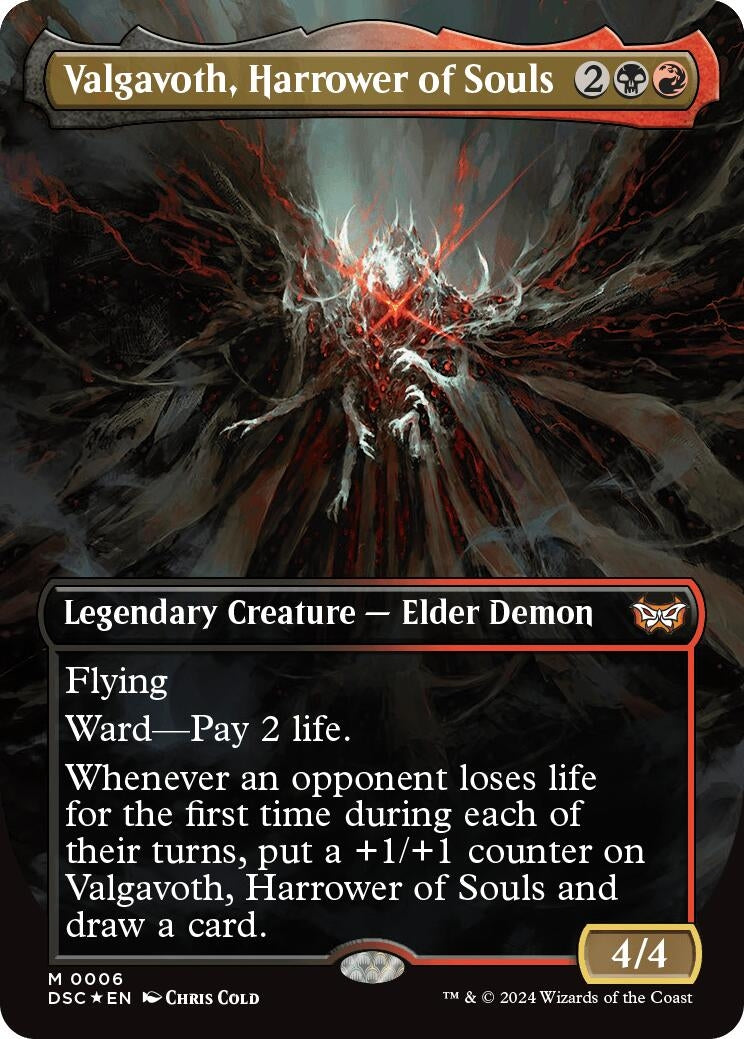 Image for Valgavoth, Harrower of Souls (Borderless) (6) [Duskmourn: House of Horror] - Magic: The Gathering