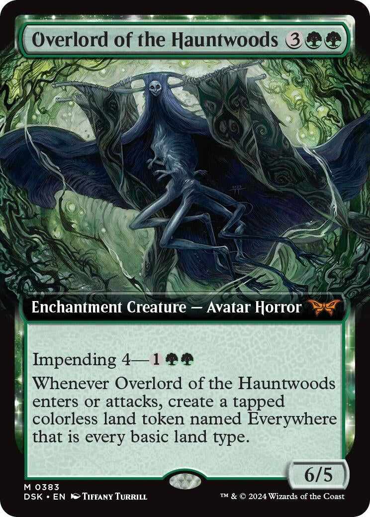 Image for Overlord of the Hauntwoods (Extended Art) (383) [Duskmourn: House of Horror] - Magic: The Gathering