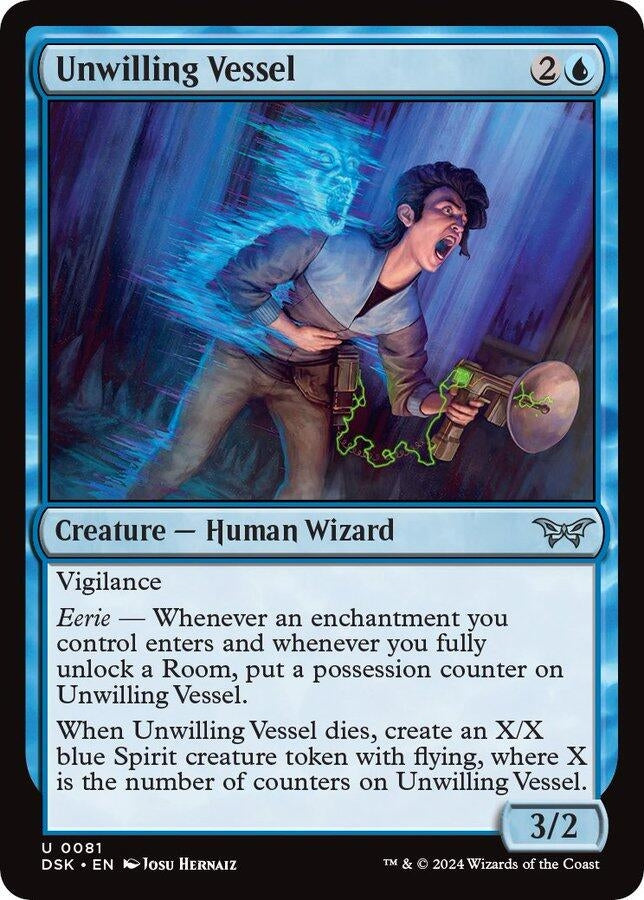 Image for Unwilling Vessel (81) [Duskmourn: House of Horror] - Magic: The Gathering