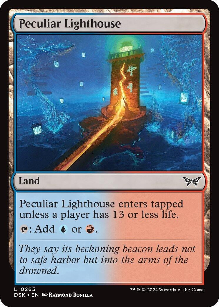 Image for Peculiar Lighthouse (265) [Duskmourn: House of Horror] - Magic: The Gathering