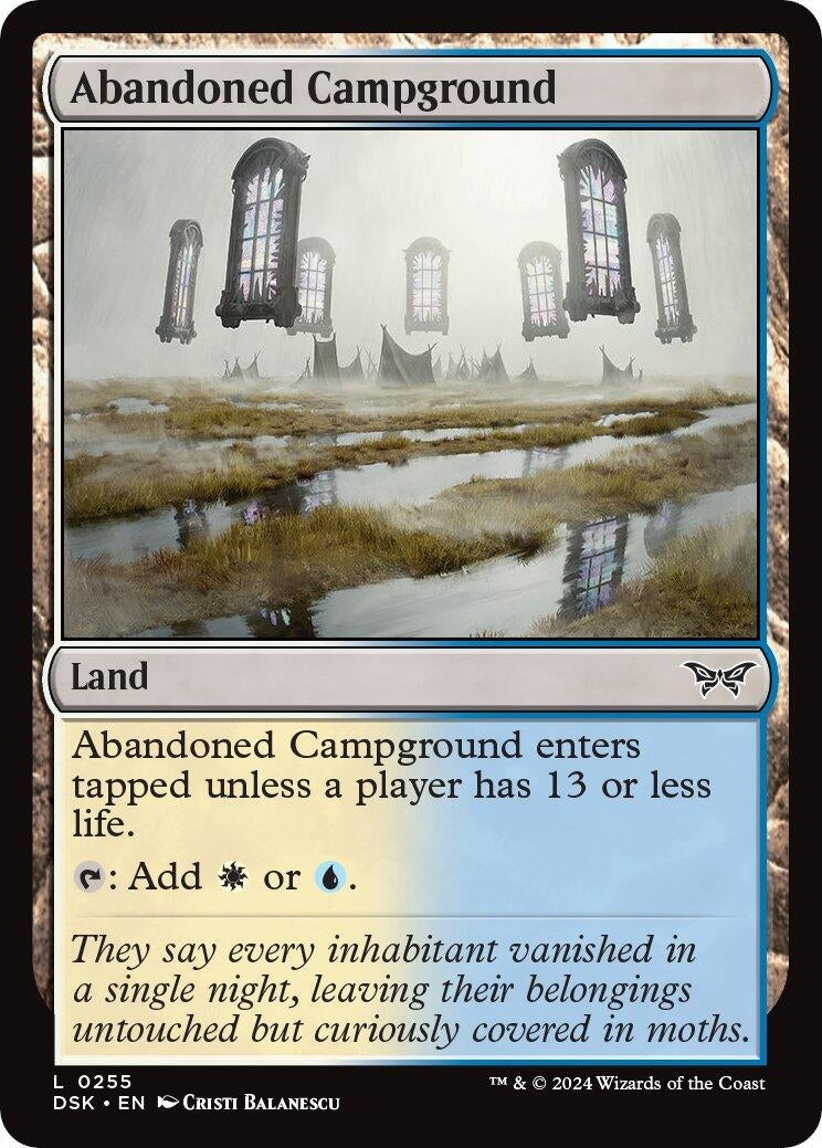 Image for Abandoned Campground (255) [Duskmourn: House of Horror] - Magic: The Gathering