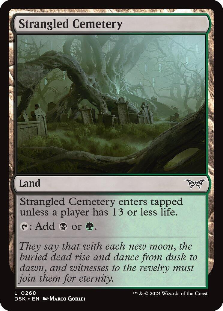 Image for Strangled Cemetery (268) [Duskmourn: House of Horror] - Magic: The Gathering