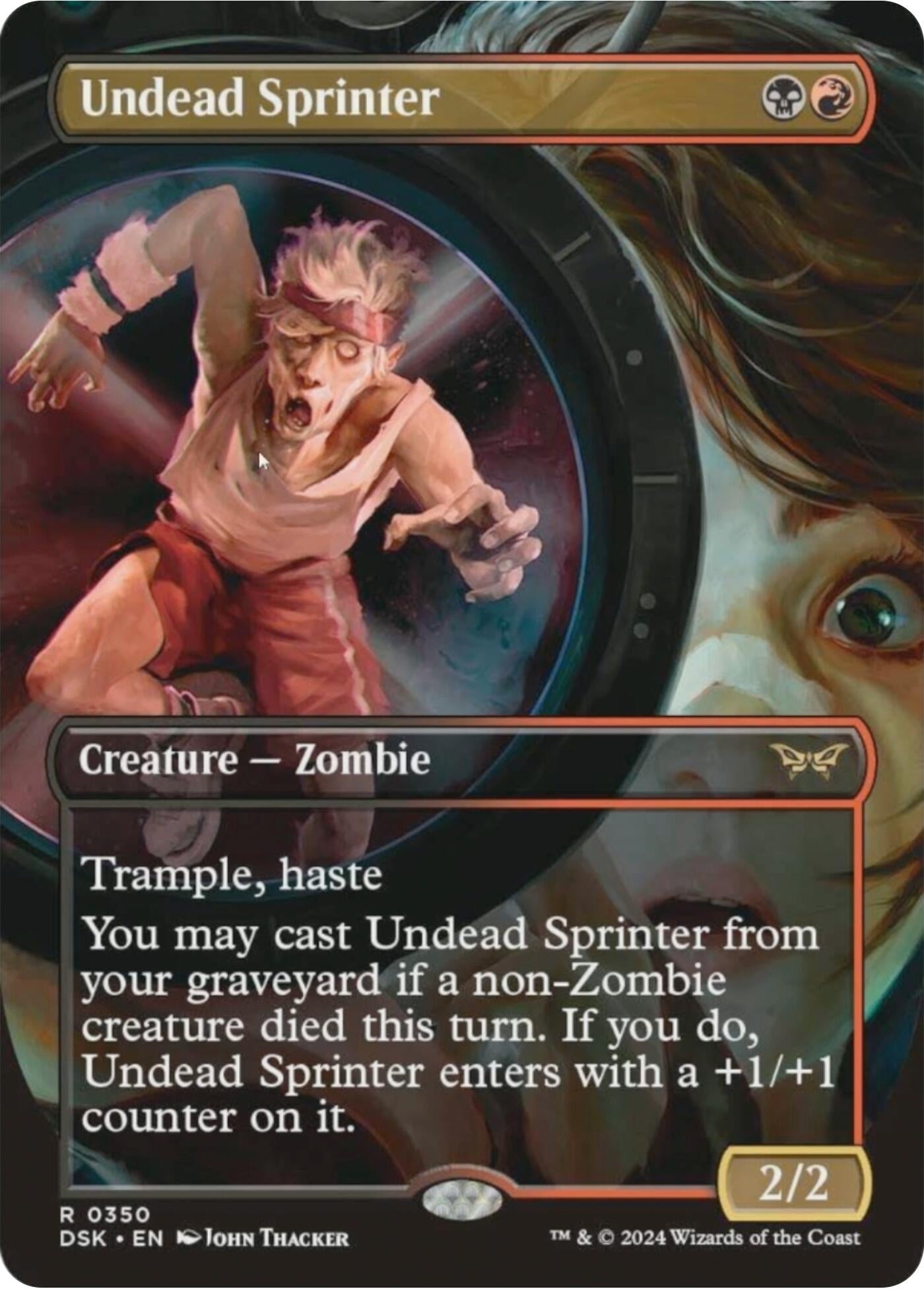 Image for Undead Sprinter (Borderless) (350) [Duskmourn: House of Horror] - Magic: The Gathering