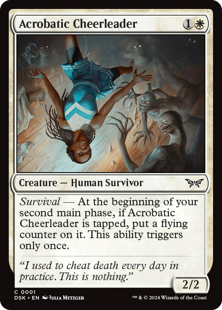Image for Acrobatic Cheerleader (1) [Duskmourn: House of Horror] - Magic: The Gathering