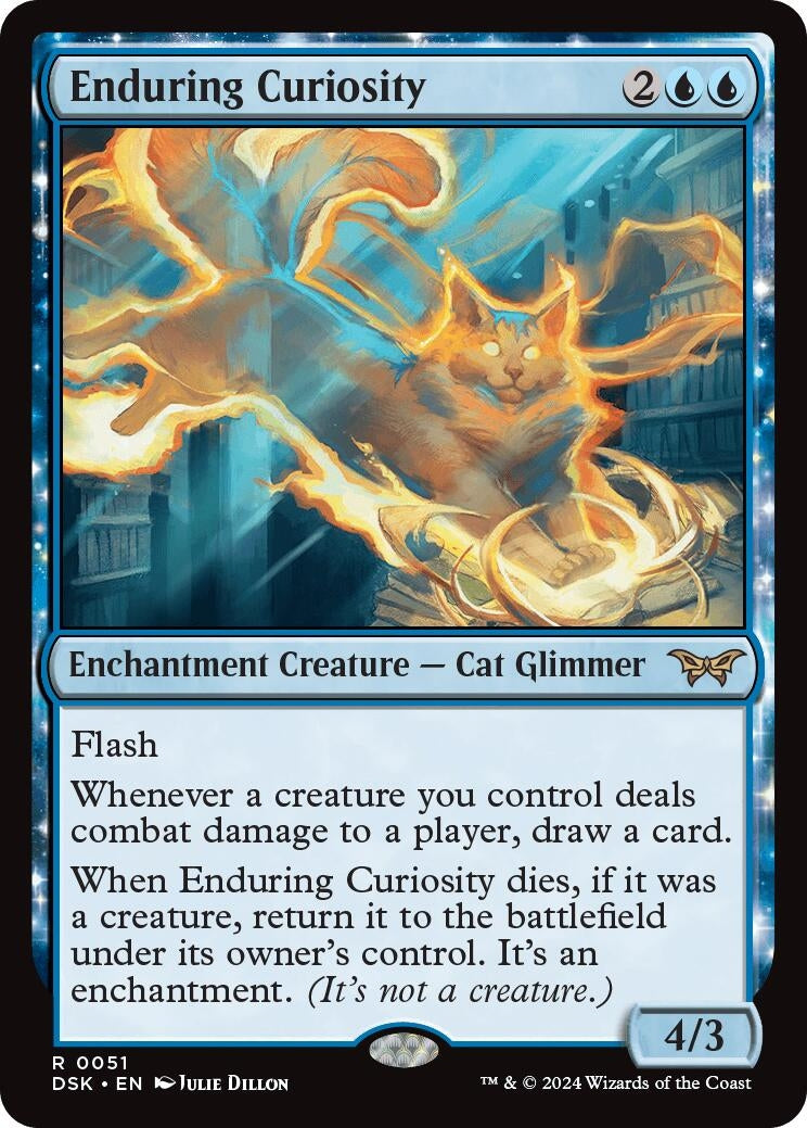 Image for Enduring Curiosity (51) [Duskmourn: House of Horror] - Magic: The Gathering