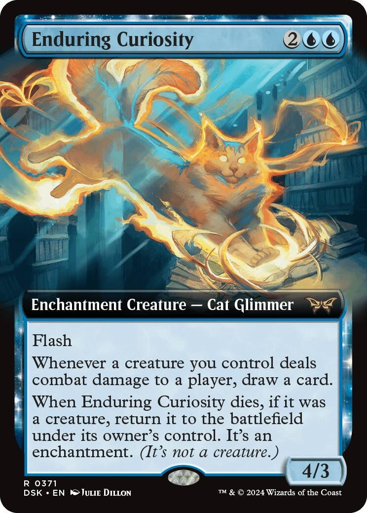 Image for Enduring Curiosity (Extended Art) (371) [Duskmourn: House of Horror] - Magic: The Gathering