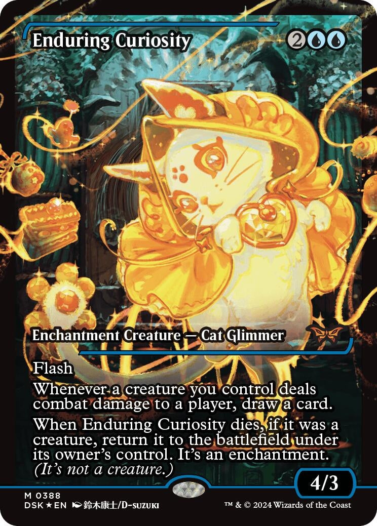 Image for Enduring Curiosity (Showcase) (388) [Duskmourn: House of Horror] - Magic: The Gathering