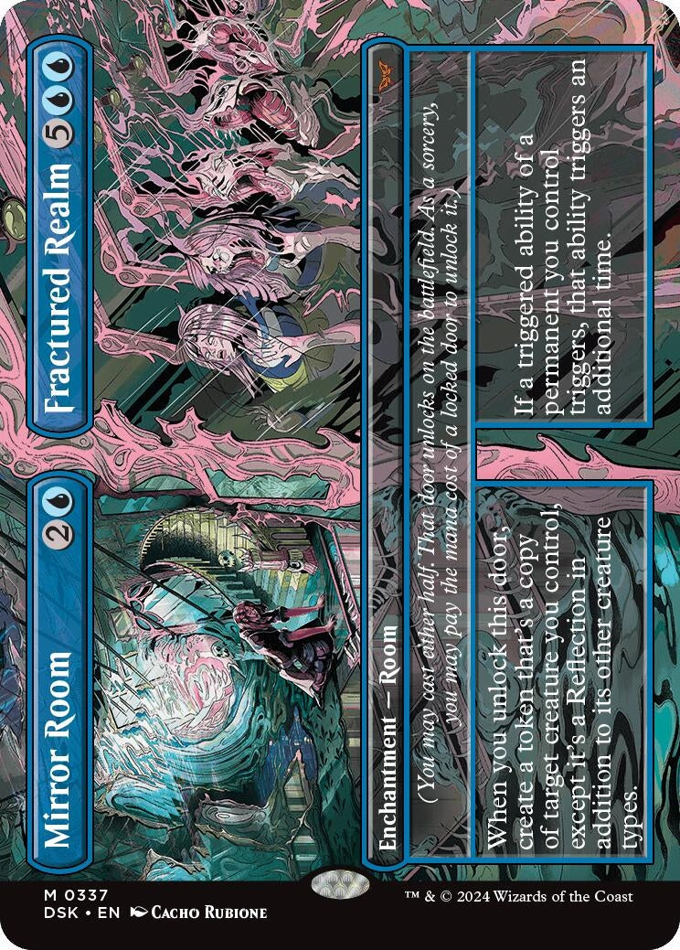 Image for Mirror Room // Fractured Realm (Borderless) (337) [Duskmourn: House of Horror] - Magic: The Gathering