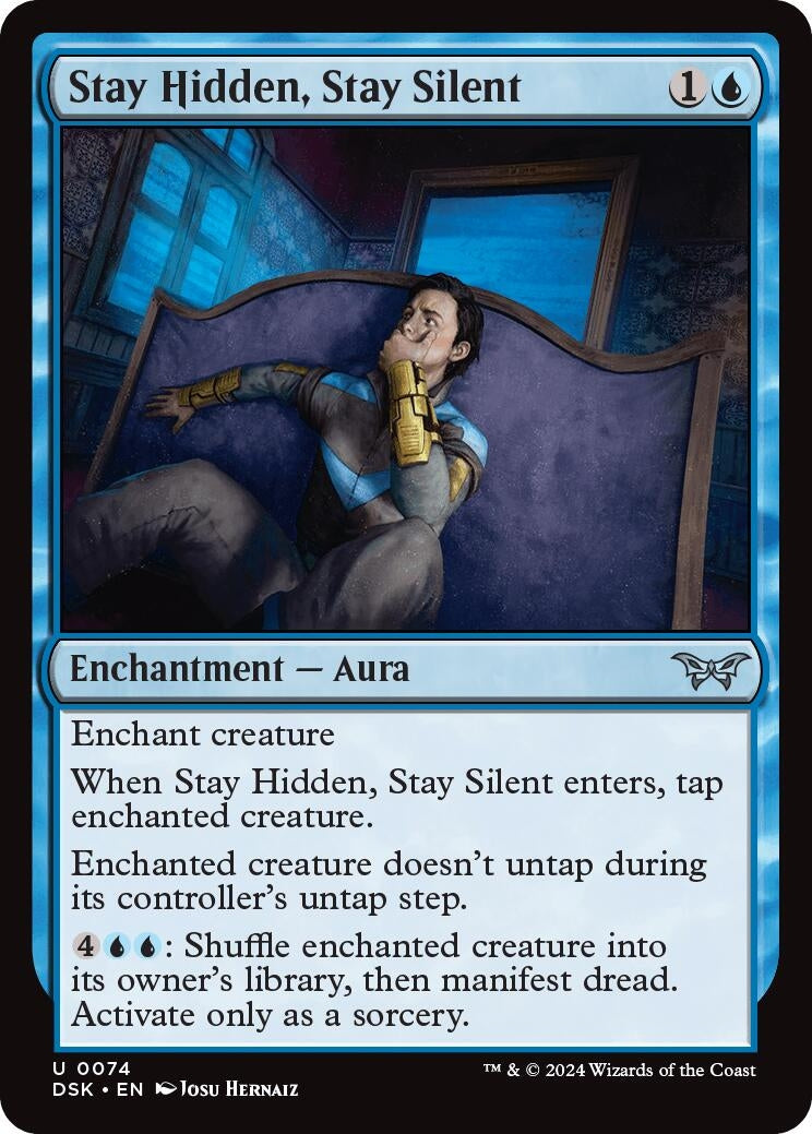 Image for Stay Hidden, Stay Silent (0074) (74) [Duskmourn: House of Horror] - Magic: The Gathering