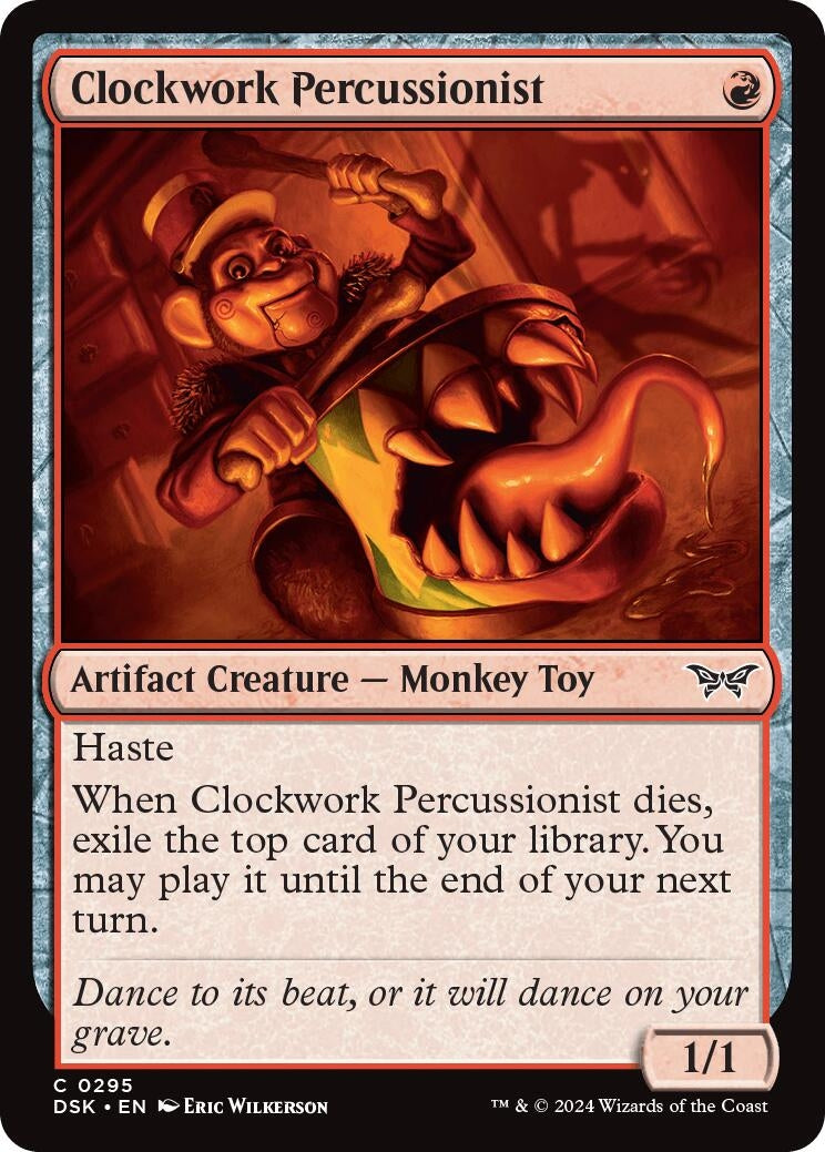 Image for Clockwork Percussionist (0295) (295) [Duskmourn: House of Horror] - Magic: The Gathering