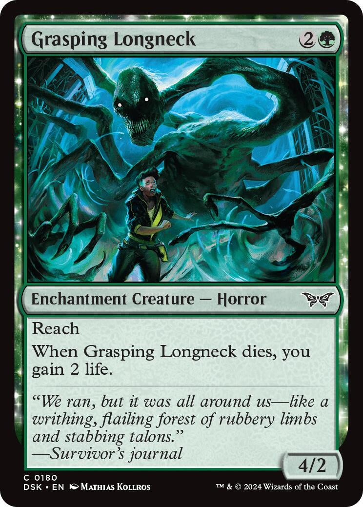 Image for Grasping Longneck (180) [Duskmourn: House of Horror] - Magic: The Gathering