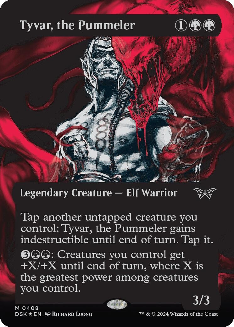 Tyvar, the Pummeler (Showcase) (Textured Foil) (408) [Duskmourn: House of Horror]