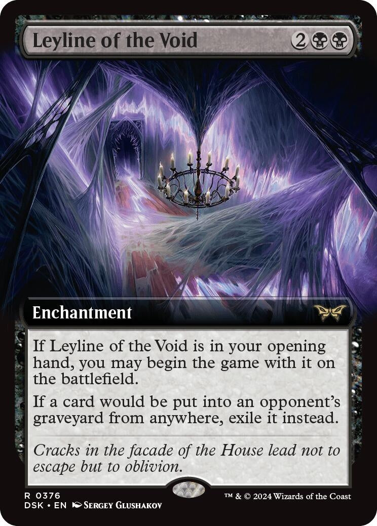 Image for Leyline of the Void (Extended Art) (376) [Duskmourn: House of Horror] - Magic: The Gathering