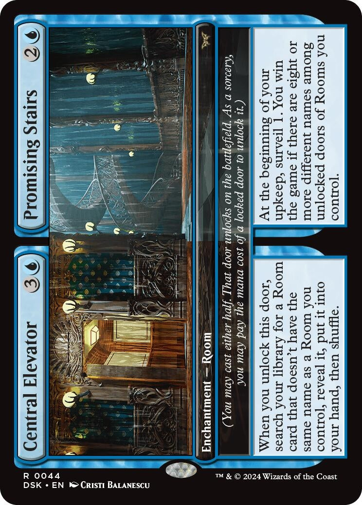 Image for Central Elevator // Promising Stairs (44) [Duskmourn: House of Horror] - Magic: The Gathering
