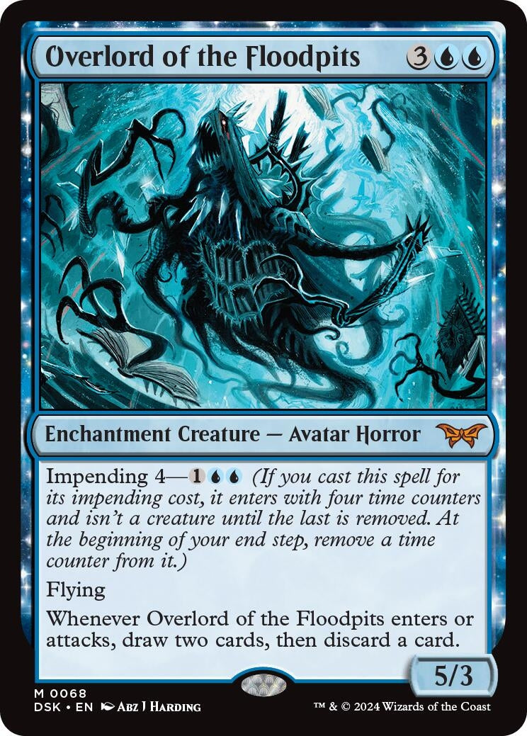 Image for Overlord of the Floodpits (68) [Duskmourn: House of Horror] - Magic: The Gathering