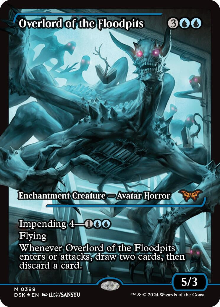 Image for Overlord of the Floodpits (Showcase) (389) [Duskmourn: House of Horror] - Magic: The Gathering