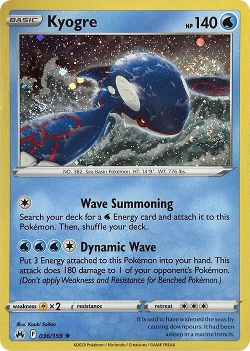 Image for Kyogre - 036/159 (Pixel Holo) (036/159) [Miscellaneous Cards & Products] - Pokemon