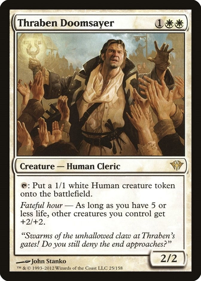 Image for Thraben Doomsayer (25) [Dark Ascension] - Magic: The Gathering