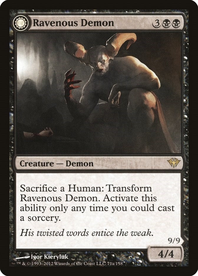 Image for Ravenous Demon (71) [Dark Ascension] - Magic: The Gathering