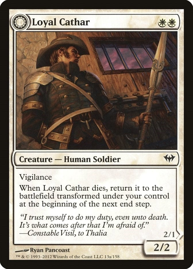 Image for Loyal Cathar (13) [Dark Ascension] - Magic: The Gathering