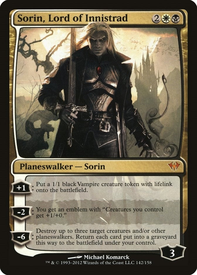 Image for Sorin, Lord of Innistrad (142) [Dark Ascension] - Magic: The Gathering