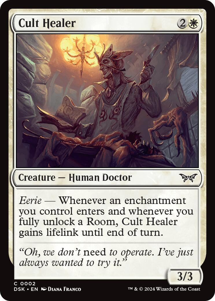 Image for Cult Healer (2) [Duskmourn: House of Horror] - Magic: The Gathering