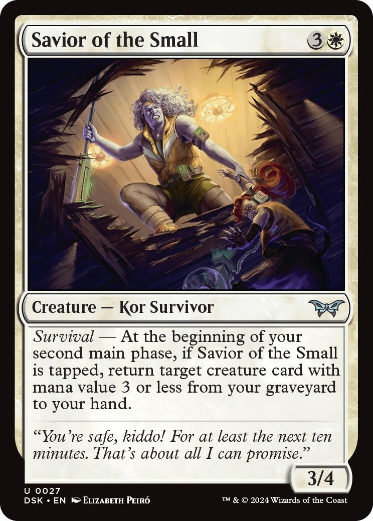 Image for Savior of the Small (27) [Duskmourn: House of Horror] - Magic: The Gathering