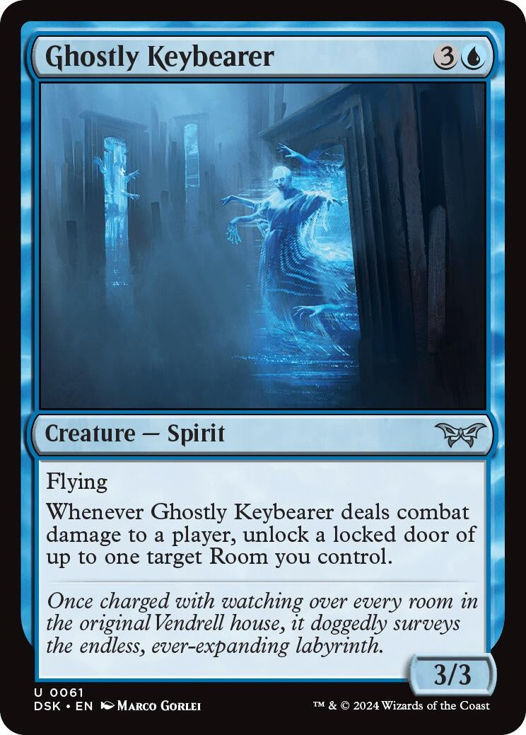 Image for Ghostly Keybearer (61) [Duskmourn: House of Horror] - Magic: The Gathering
