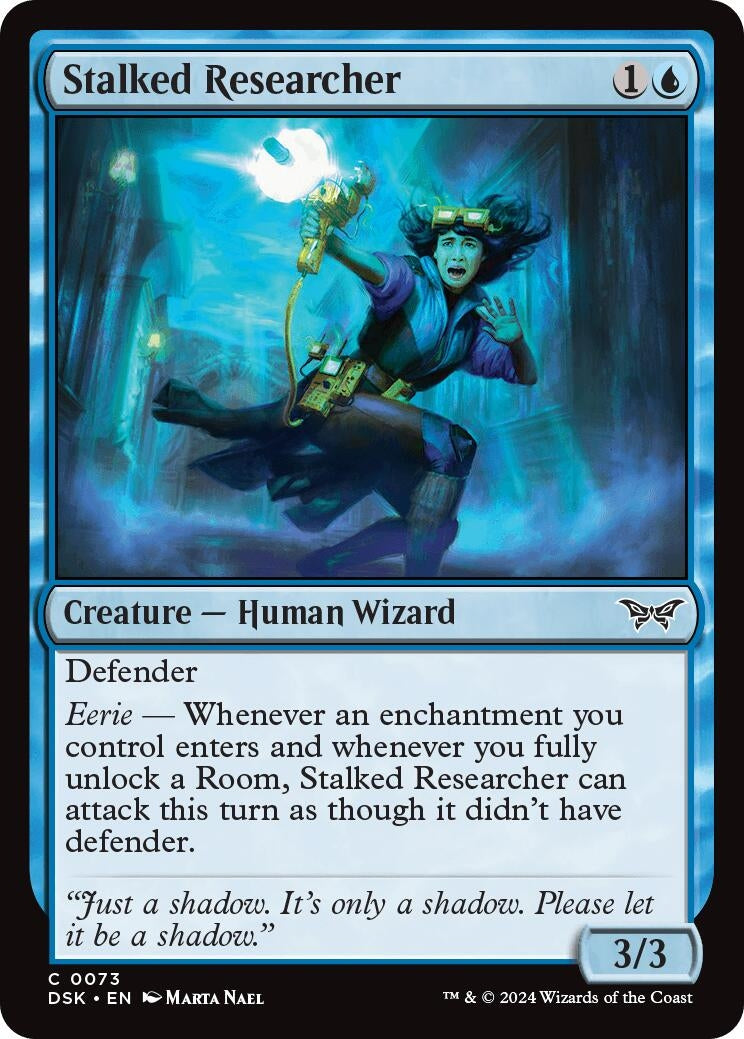 Image for Stalked Researcher (73) [Duskmourn: House of Horror] - Magic: The Gathering