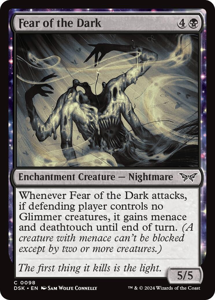 Image for Fear of the Dark (98) [Duskmourn: House of Horror] - Magic: The Gathering
