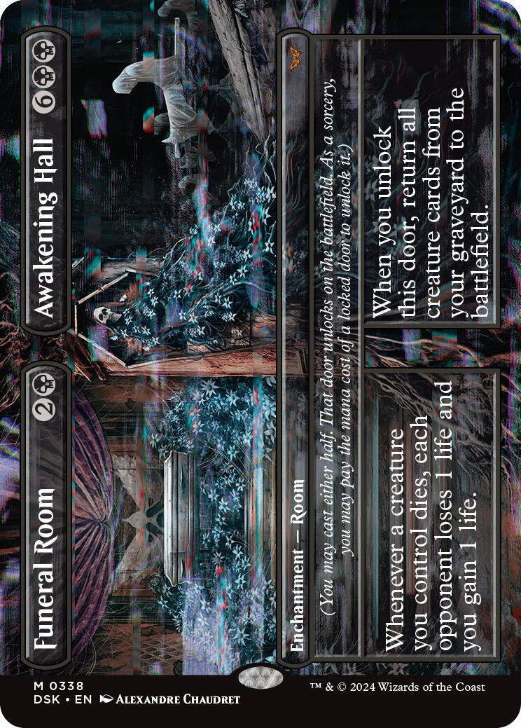 Image for Funeral Room // Awakening Hall (Borderless) (338) [Duskmourn: House of Horror] - Magic: The Gathering