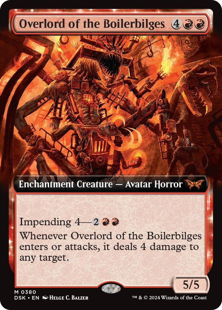Image for Overlord of the Boilerbilges (Extended Art) (380) [Duskmourn: House of Horror] - Magic: The Gathering