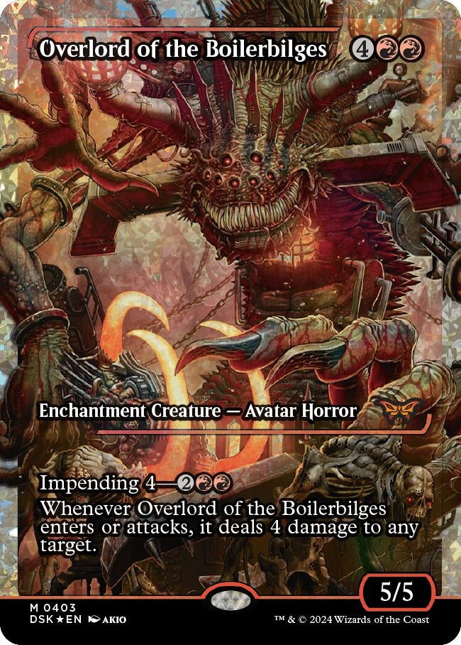 Image for Overlord of the Boilerbilges (Showcase) (Fracture Foil) (403) [Duskmourn: House of Horror] - Magic: The Gathering