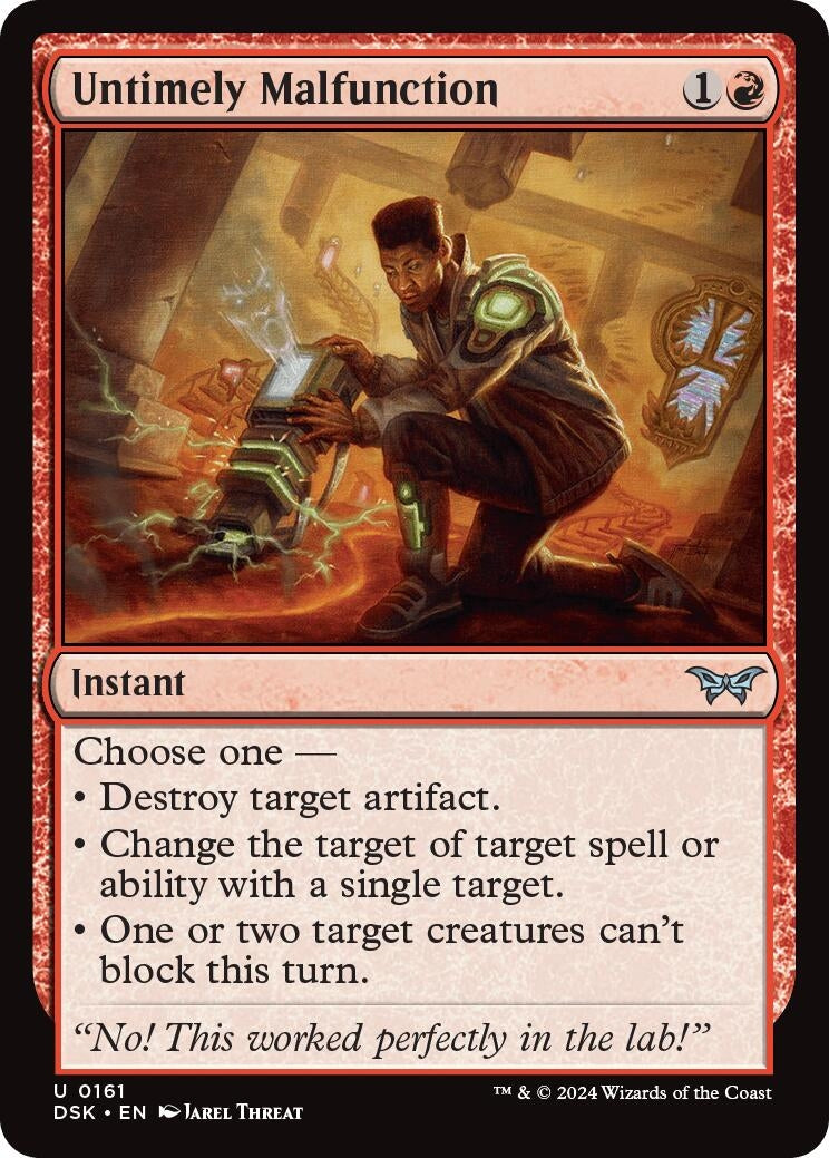 Image for Untimely Malfunction (161) [Duskmourn: House of Horror] - Magic: The Gathering