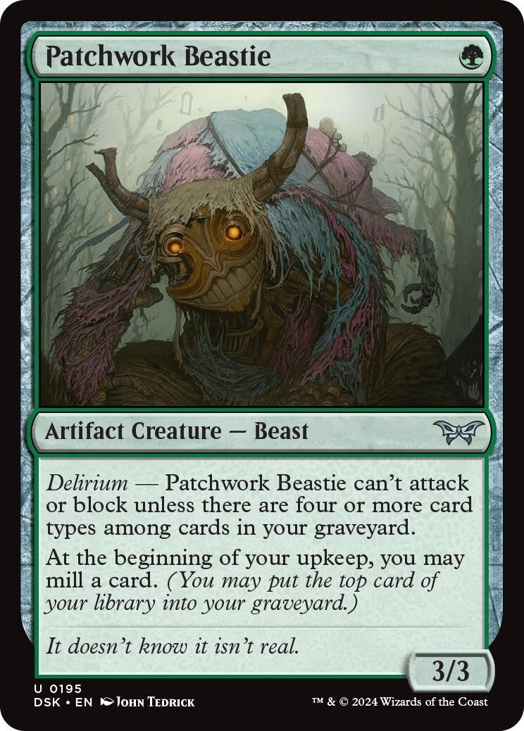 Image for Patchwork Beastie (195) [Duskmourn: House of Horror] - Magic: The Gathering