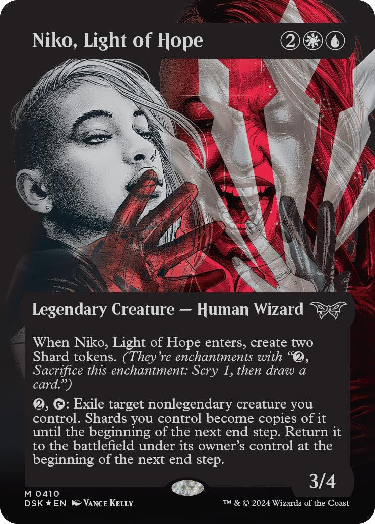 Image for Niko, Light of Hope (Showcase) (Textured Foil) (410) [Duskmourn: House of Horror] - Magic: The Gathering