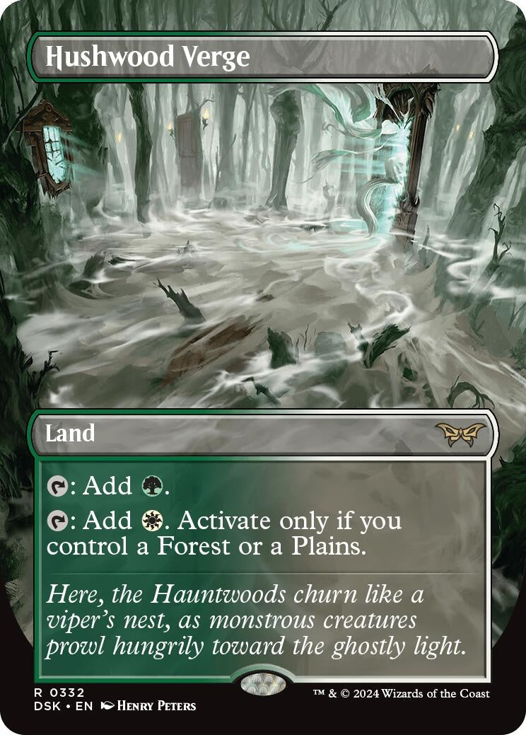 Image for Hushwood Verge (Borderless) (332) [Duskmourn: House of Horror] - Magic: The Gathering
