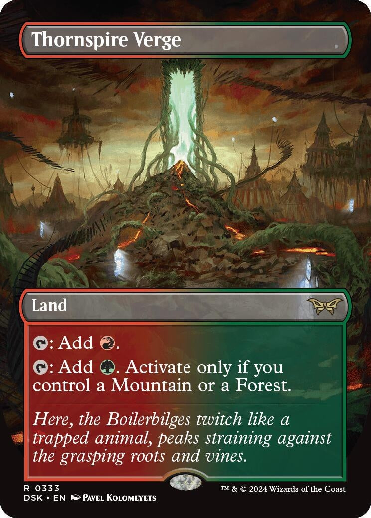 Image for Thornspire Verge (Borderless) (333) [Duskmourn: House of Horror] - Magic: The Gathering