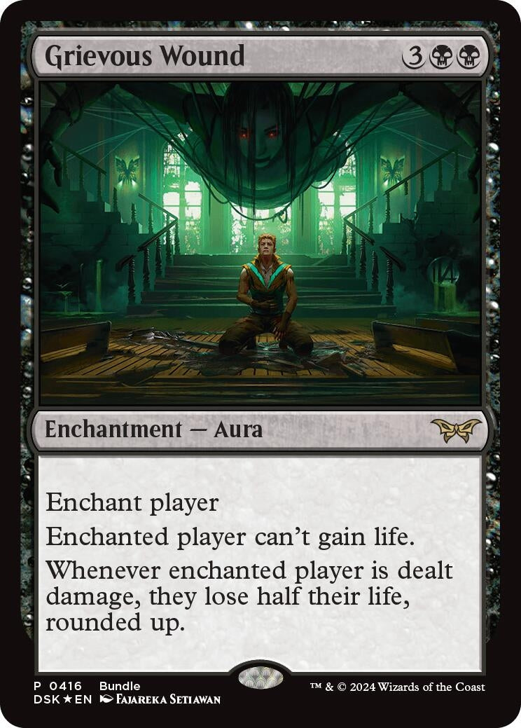 Image for Grievous Wound (DSK Bundle) (416) [Unique and Miscellaneous Promos] - Magic: The Gathering