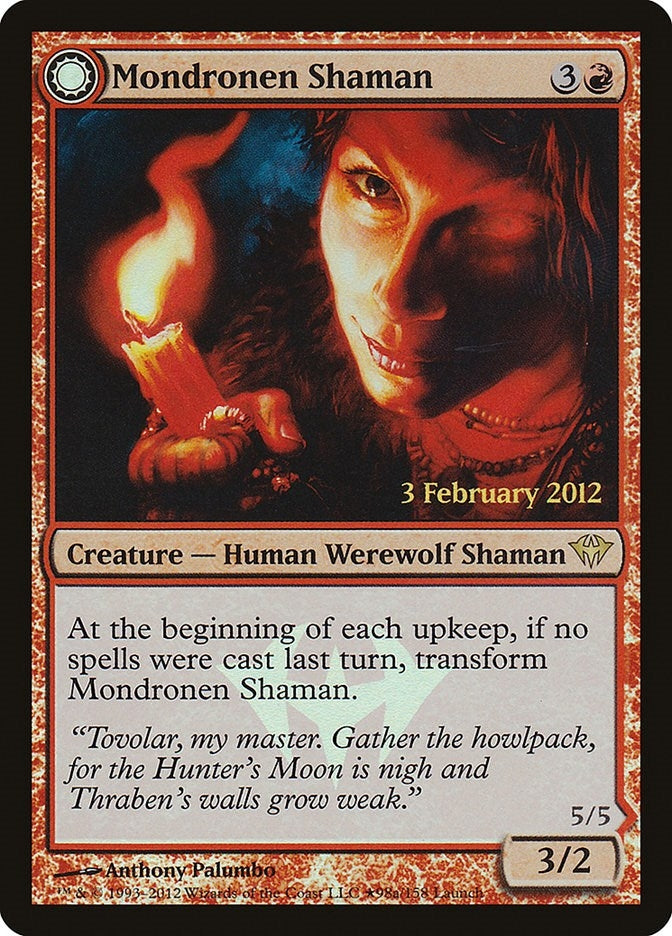 Image for Mondronen Shaman (98) [Launch Party & Release Event Promos] - Magic: The Gathering