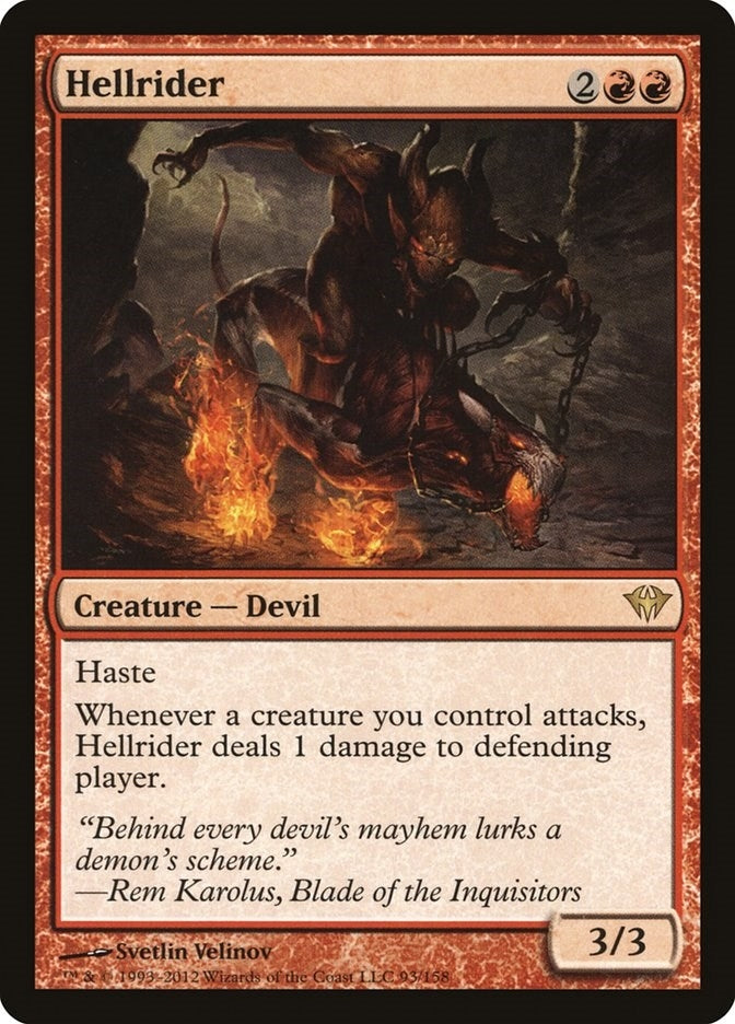 Image for Hellrider (93) [Dark Ascension] - Magic: The Gathering
