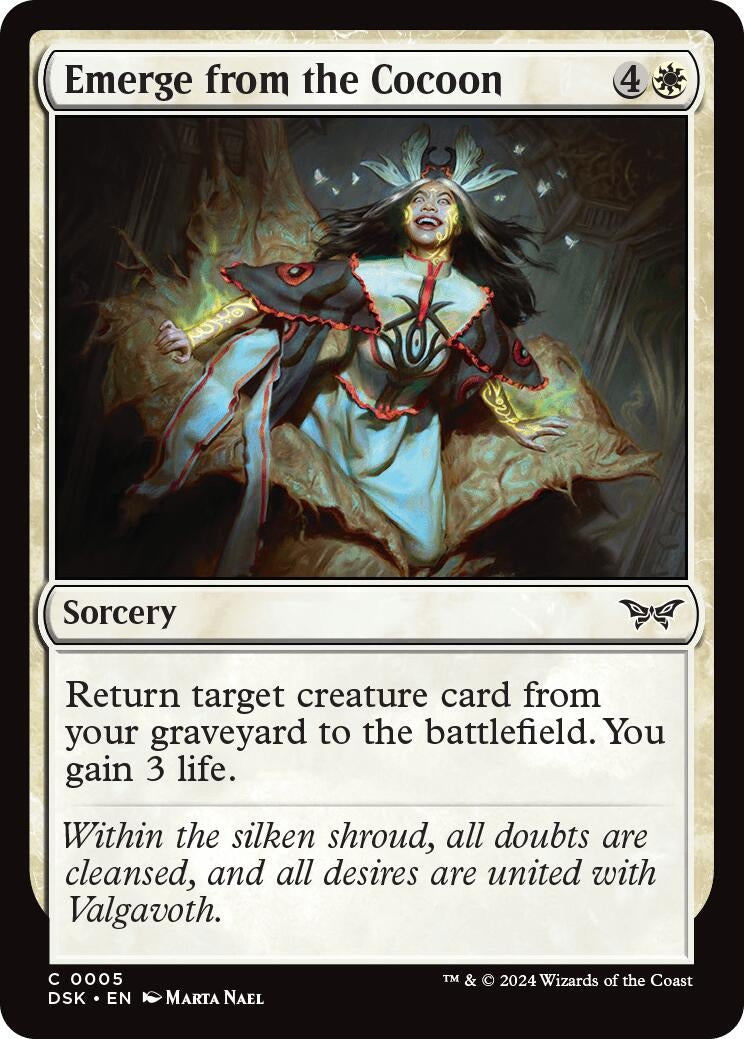 Image for Emerge from the Cocoon (5) [Duskmourn: House of Horror] - Magic: The Gathering