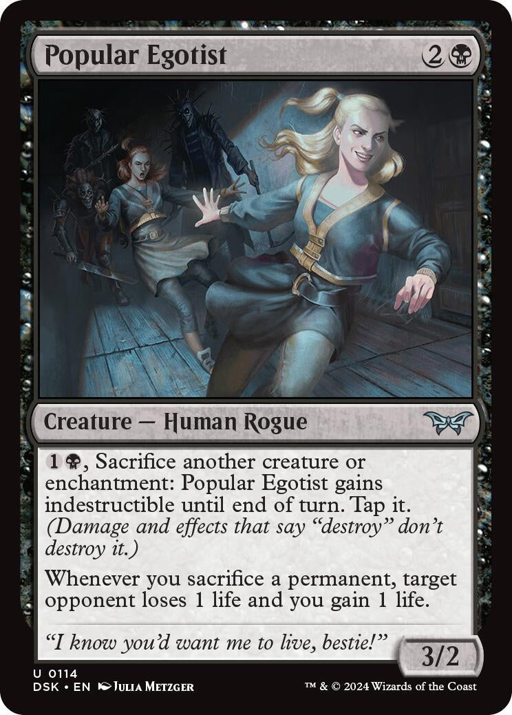 Image for Popular Egotist (114) [Duskmourn: House of Horror] - Magic: The Gathering