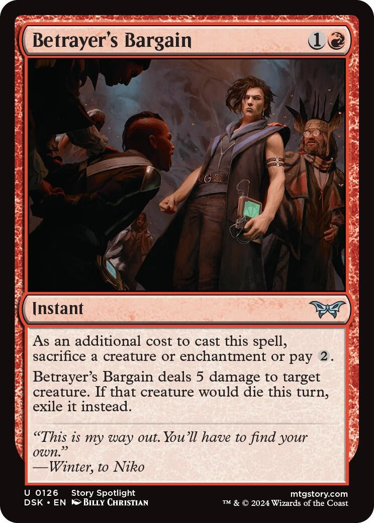 Image for Betrayer's Bargain (126) [Duskmourn: House of Horror] - Magic: The Gathering