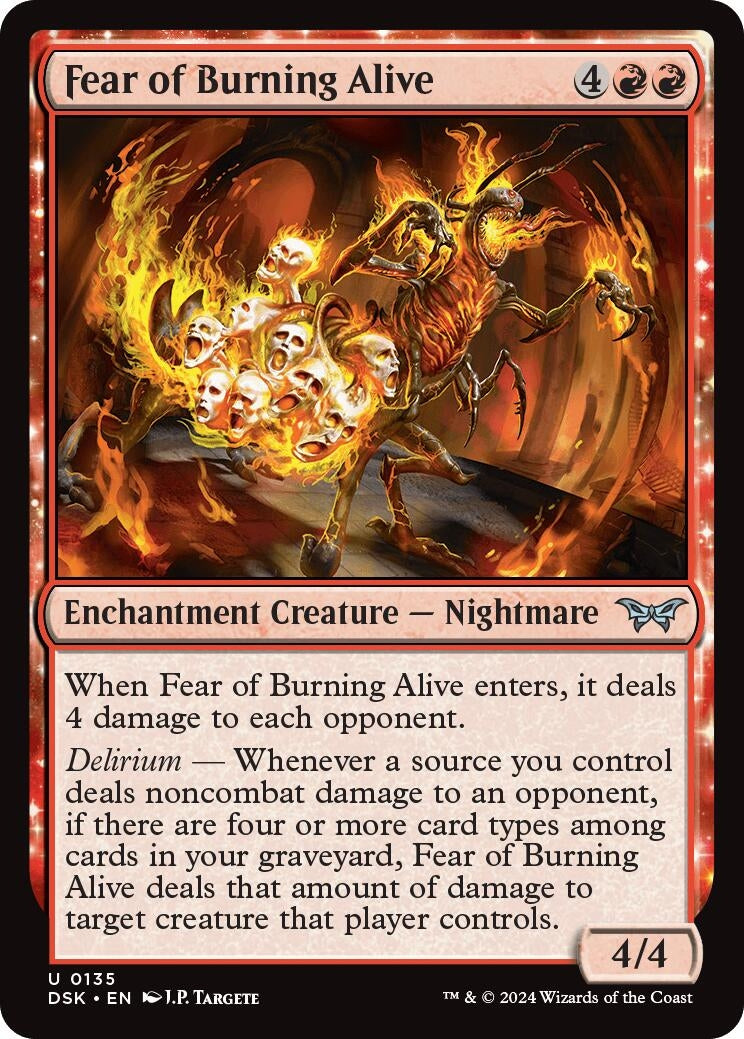 Image for Fear of Burning Alive (135) [Duskmourn: House of Horror] - Magic: The Gathering