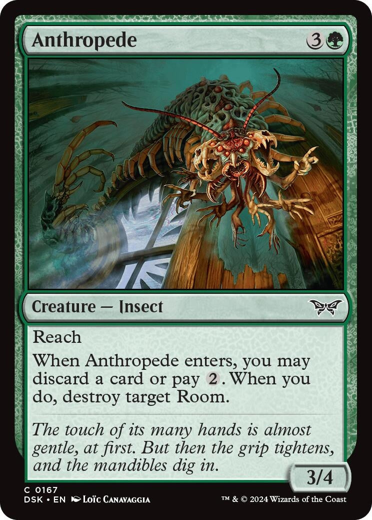 Image for Anthropede (167) [Duskmourn: House of Horror] - Magic: The Gathering